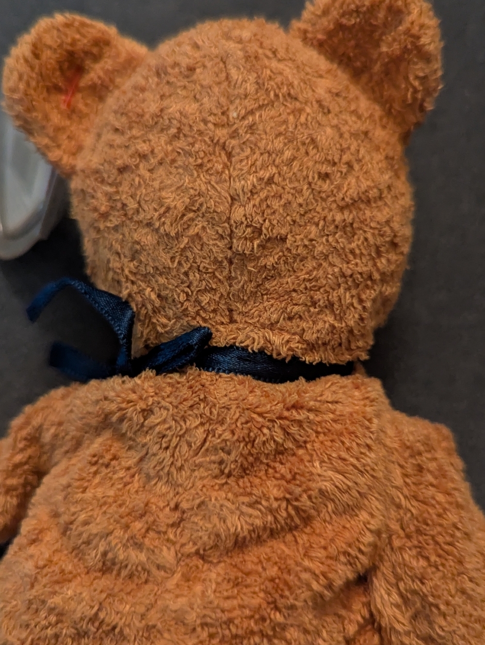 Ty Beanie Baby Fuzz the Bear 1998 Tylon Fabric Shaggy Plush Toy NWT - Picture 4 of 7